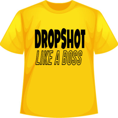 Yellow dropshot like a bosss Sample Tshirt